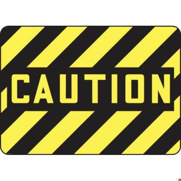 Accuform OSHA CAUTION SAFETY SIGN CAUTION 7 in MEQM666XL - main